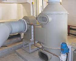 Lavador de gases em polipropileno