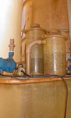 Filtro lavador de gases	 Filtro lavador de gases