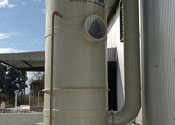 Lavador de gases para galvanoplastia